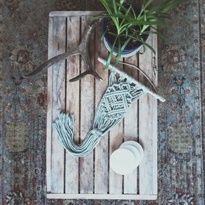 Handmade lotus flower medium macrame wall hanging